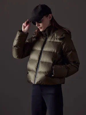 Aura Puffer Jacket - Command Green