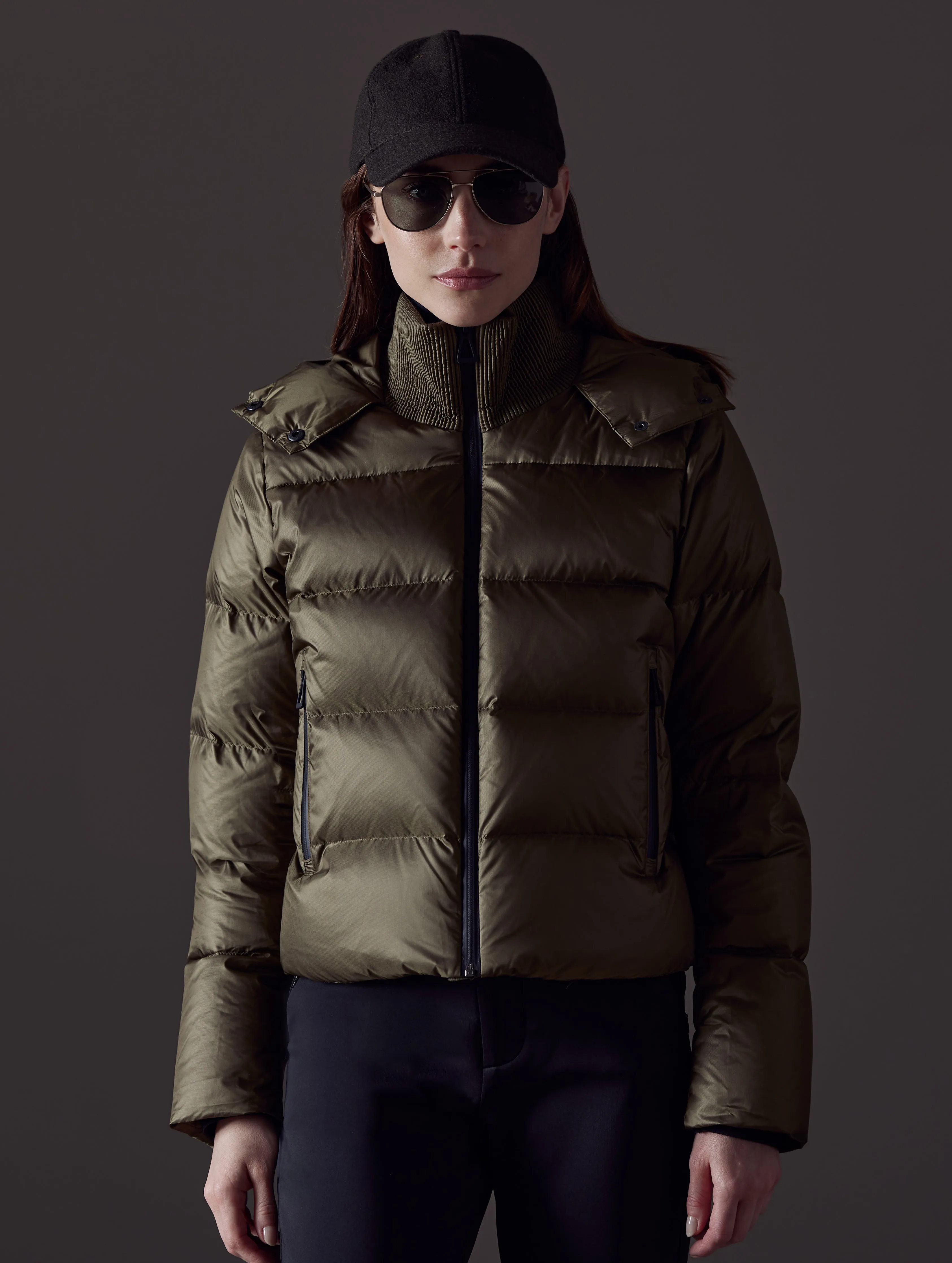Aura Puffer Jacket - Command Green