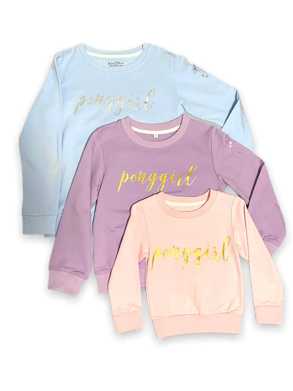 Belle & Bow | PINK | PonyGirl Sweatshirt