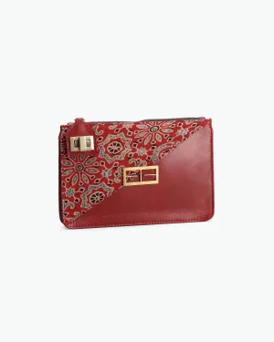 Casual Wear Red Clutch