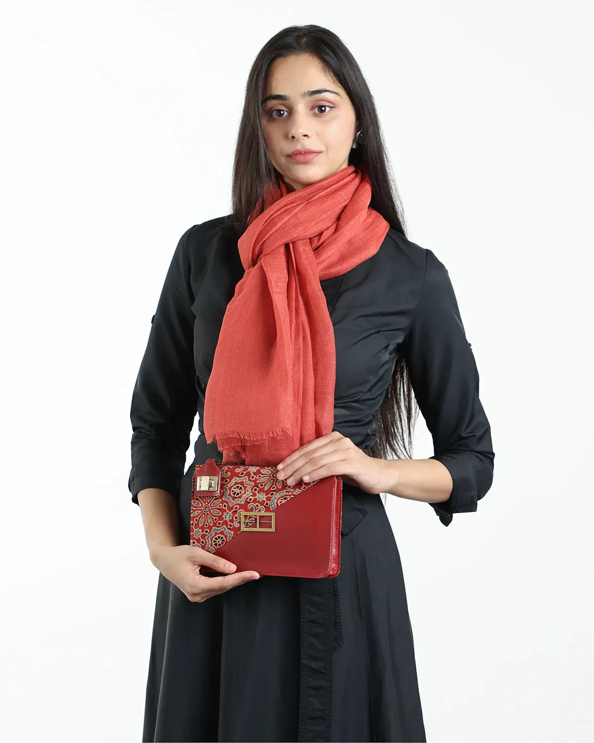 Casual Wear Red Clutch