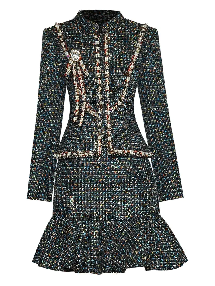 Edith Tweed Skirt Suit