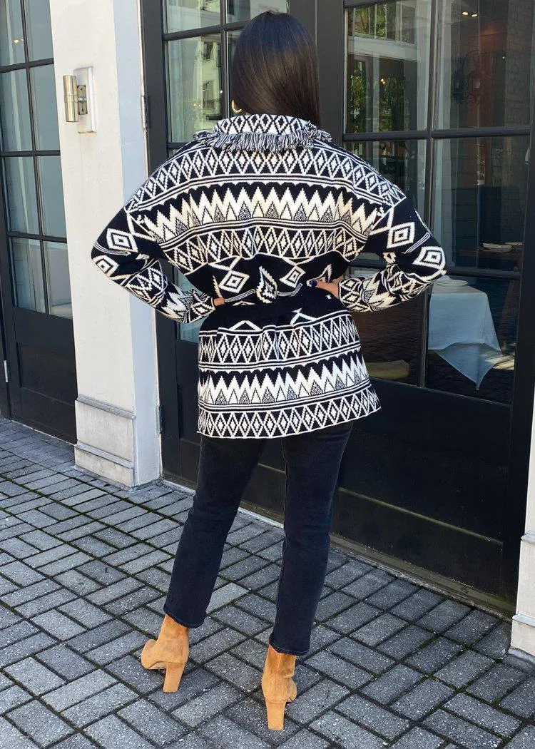 |EXTRA 25% OFF| Visalia Fringed Wrap Cardigan***FINAL SALE***