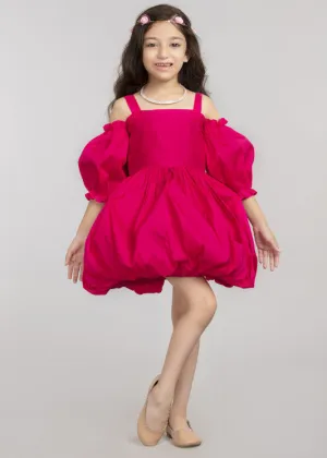 Fuchsia Balloon Dress
