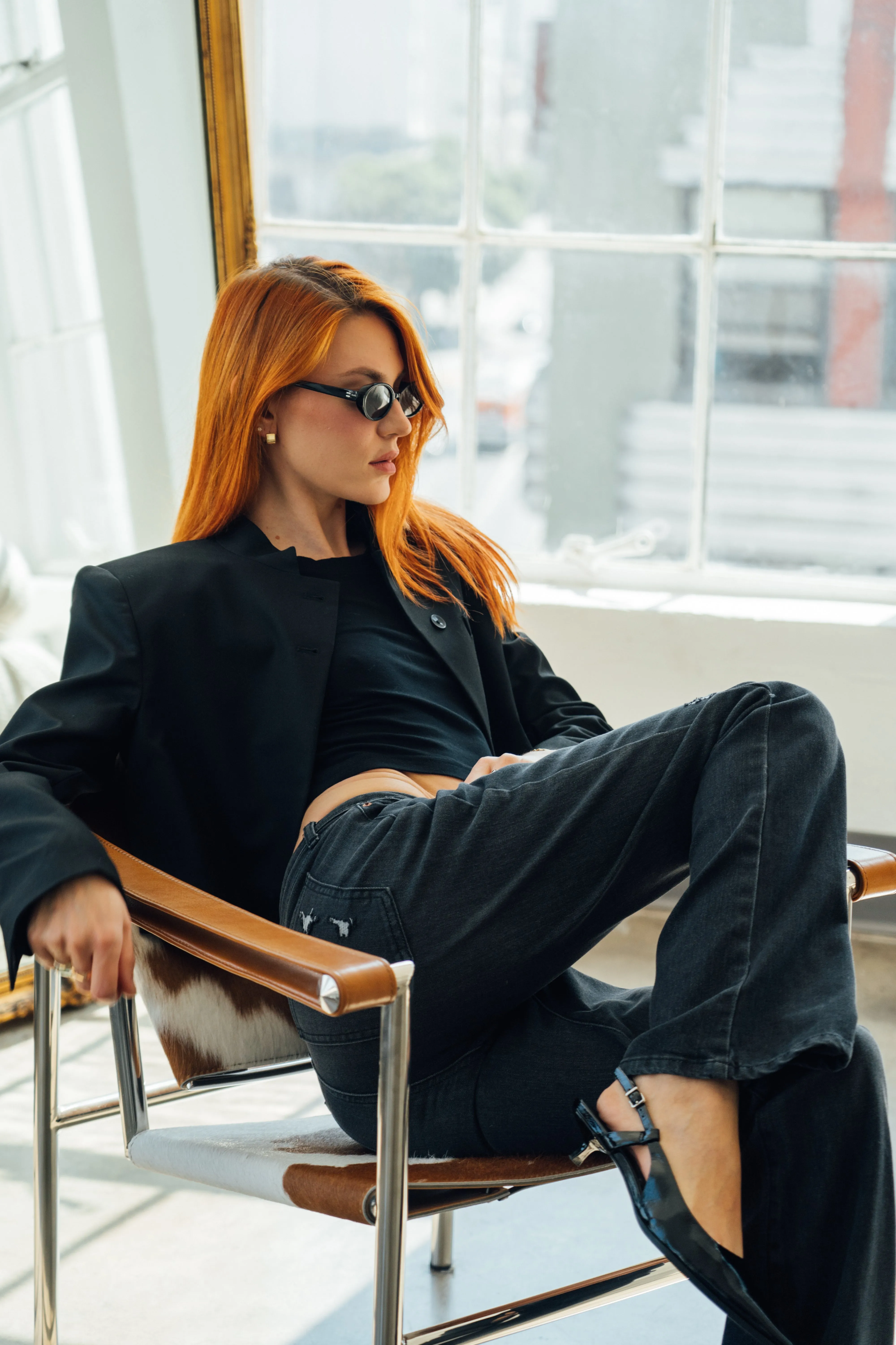 High Rise Bootcut Jeans - Black Carbon