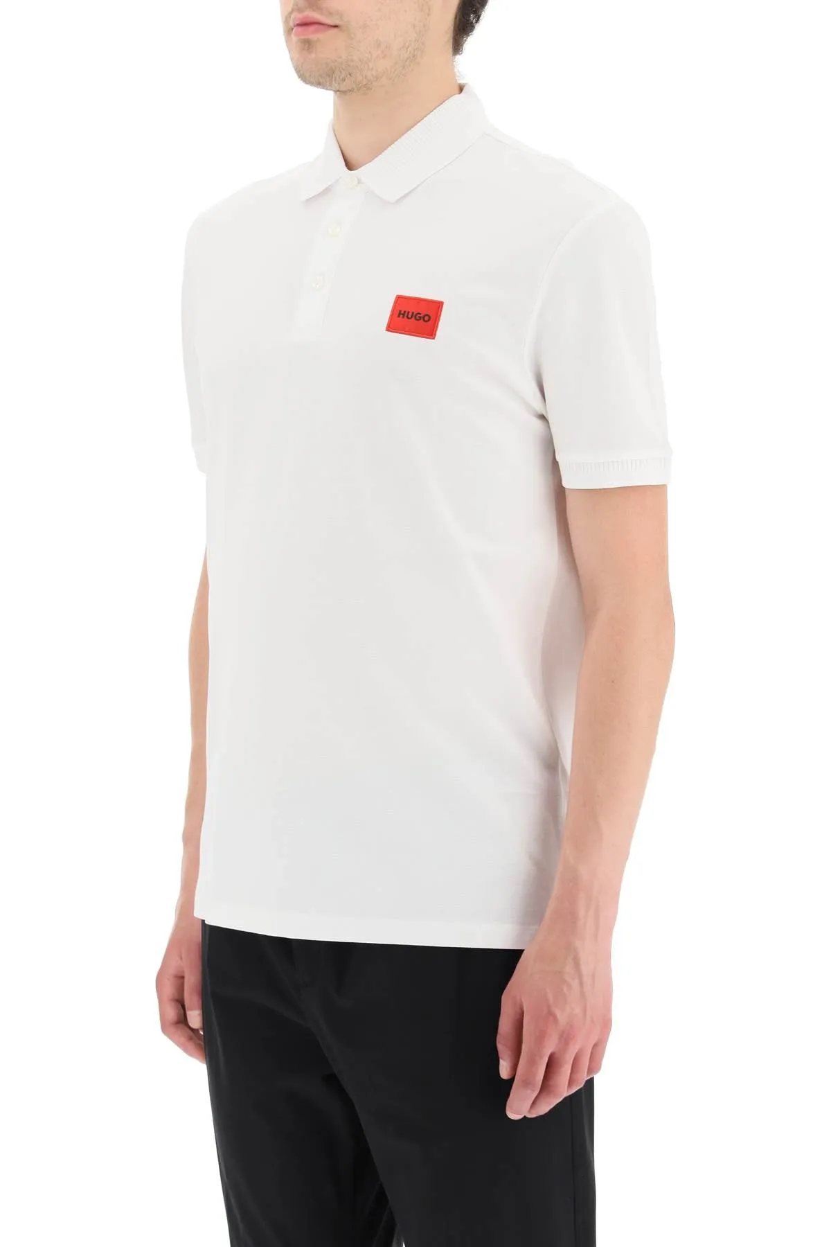 Hugo dereso slim fit polo shirt White
