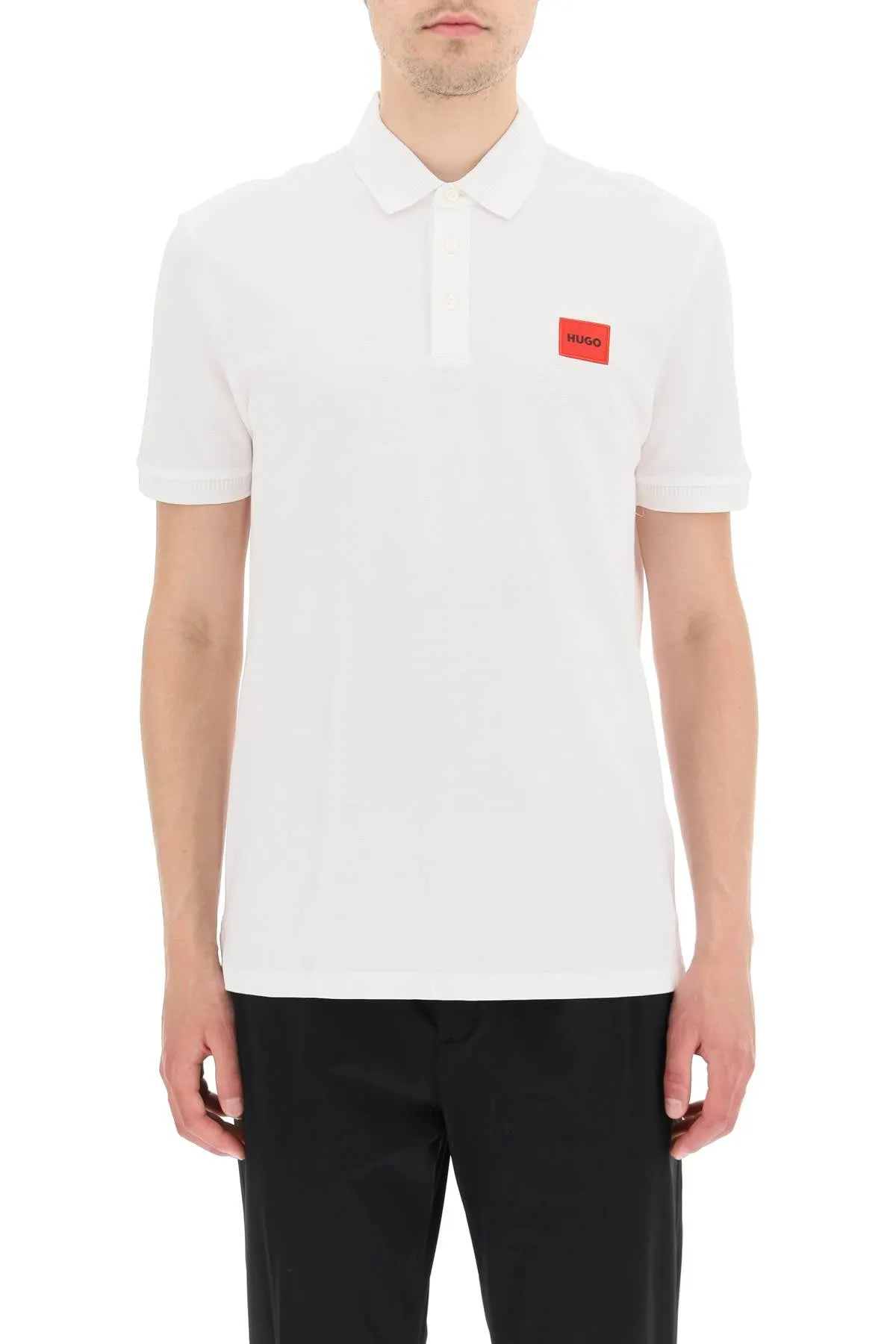 Hugo dereso slim fit polo shirt White