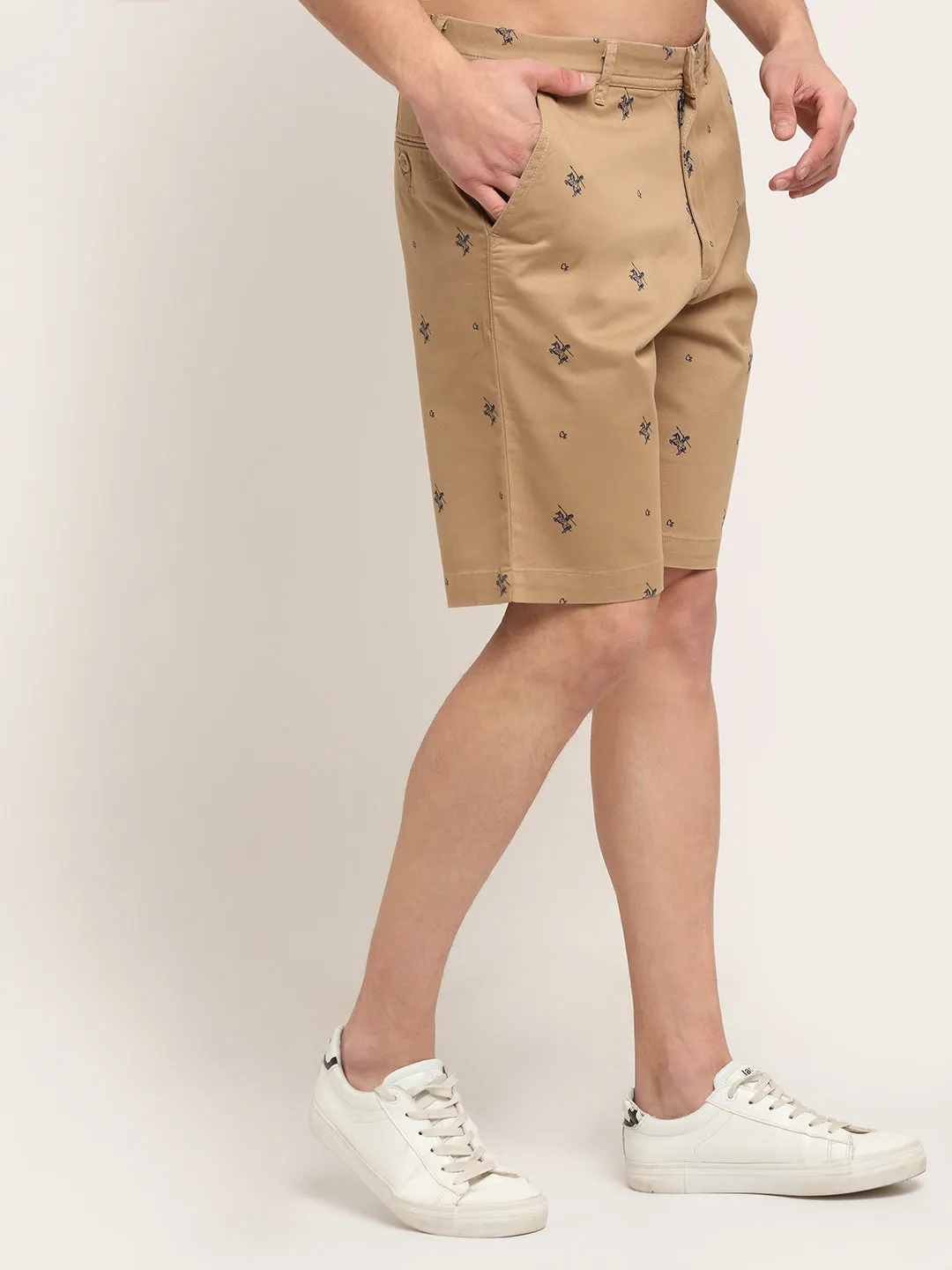 Khaki Men Shorts