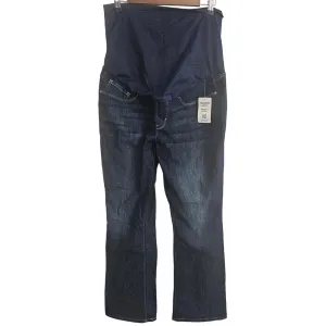 Levi Strauss Bootcut Maternity Blue Jeans Sz XL Dark Wash NEW