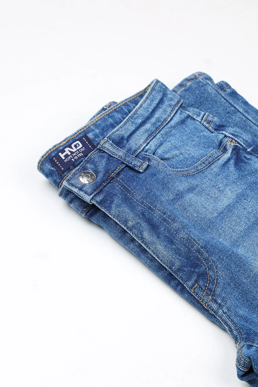 Light Blue Denim Jogger Jeans For Girls