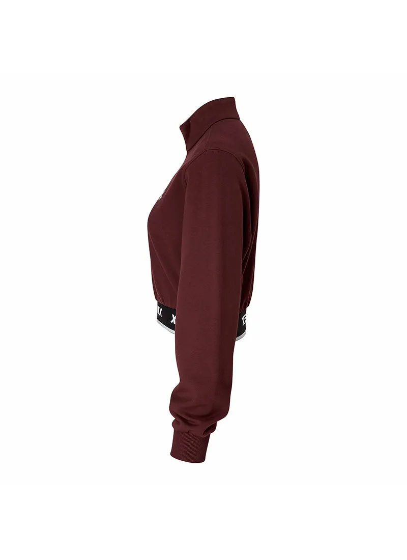 Logo Point Warm Crop Sweatshirt