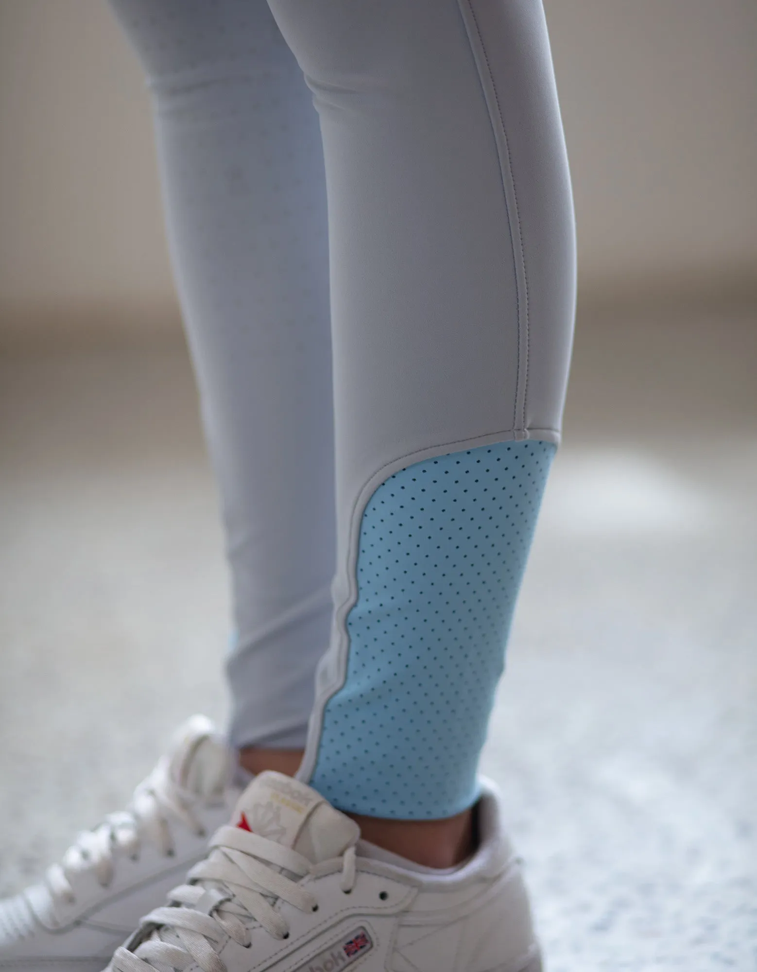 Louella Full Gel Seat Ice Grey & Pale Blue Tights