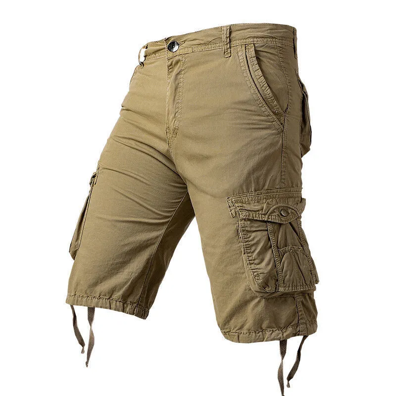Mens Cargo Shorts Casual Lightweight with Multi Pockets