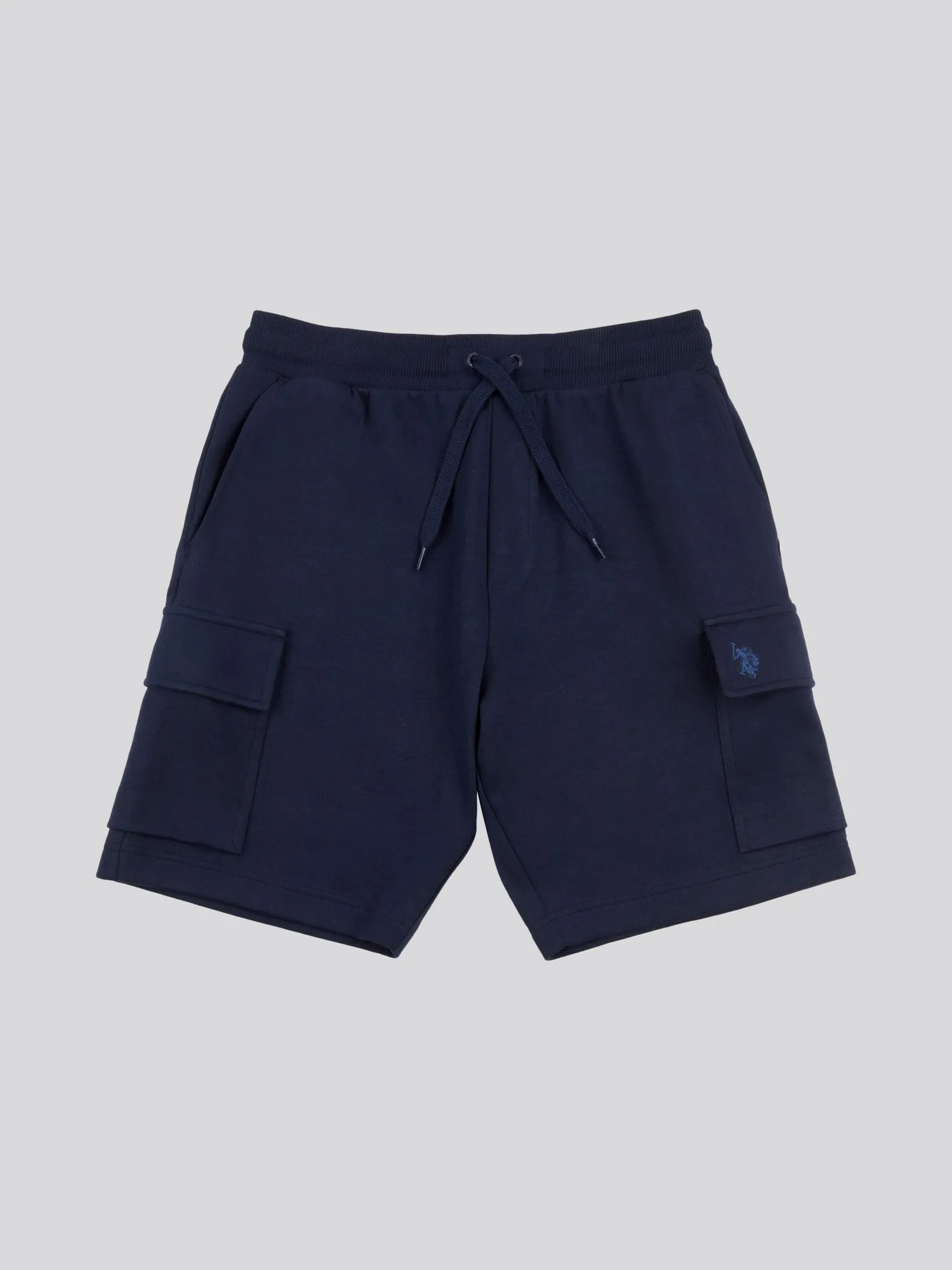 Mens Interlock Utility Shorts in Navy Blue