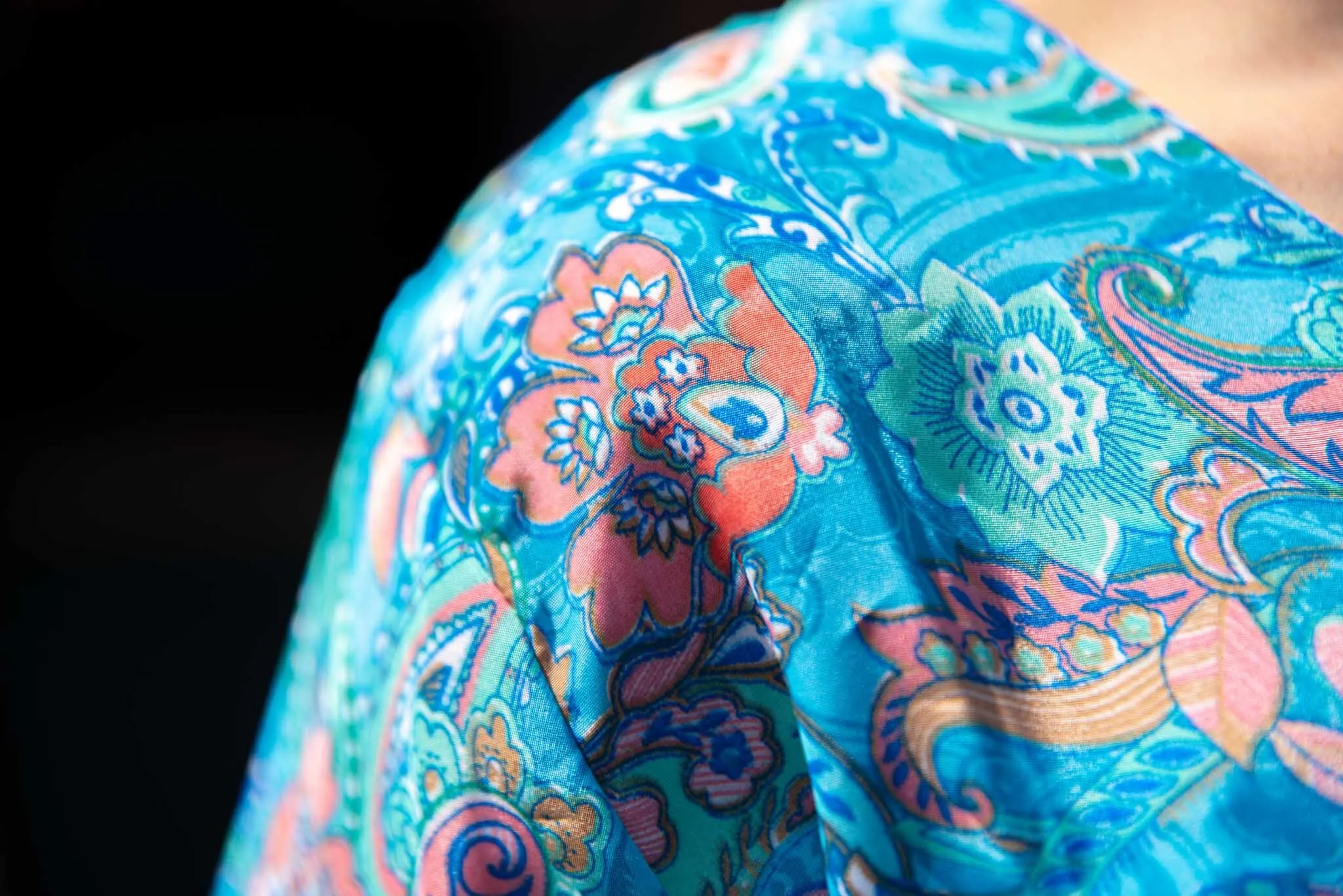 Moura blouse - silkmix- sky blue