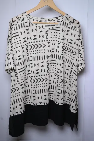 Next Cream and Black Winter Blouse