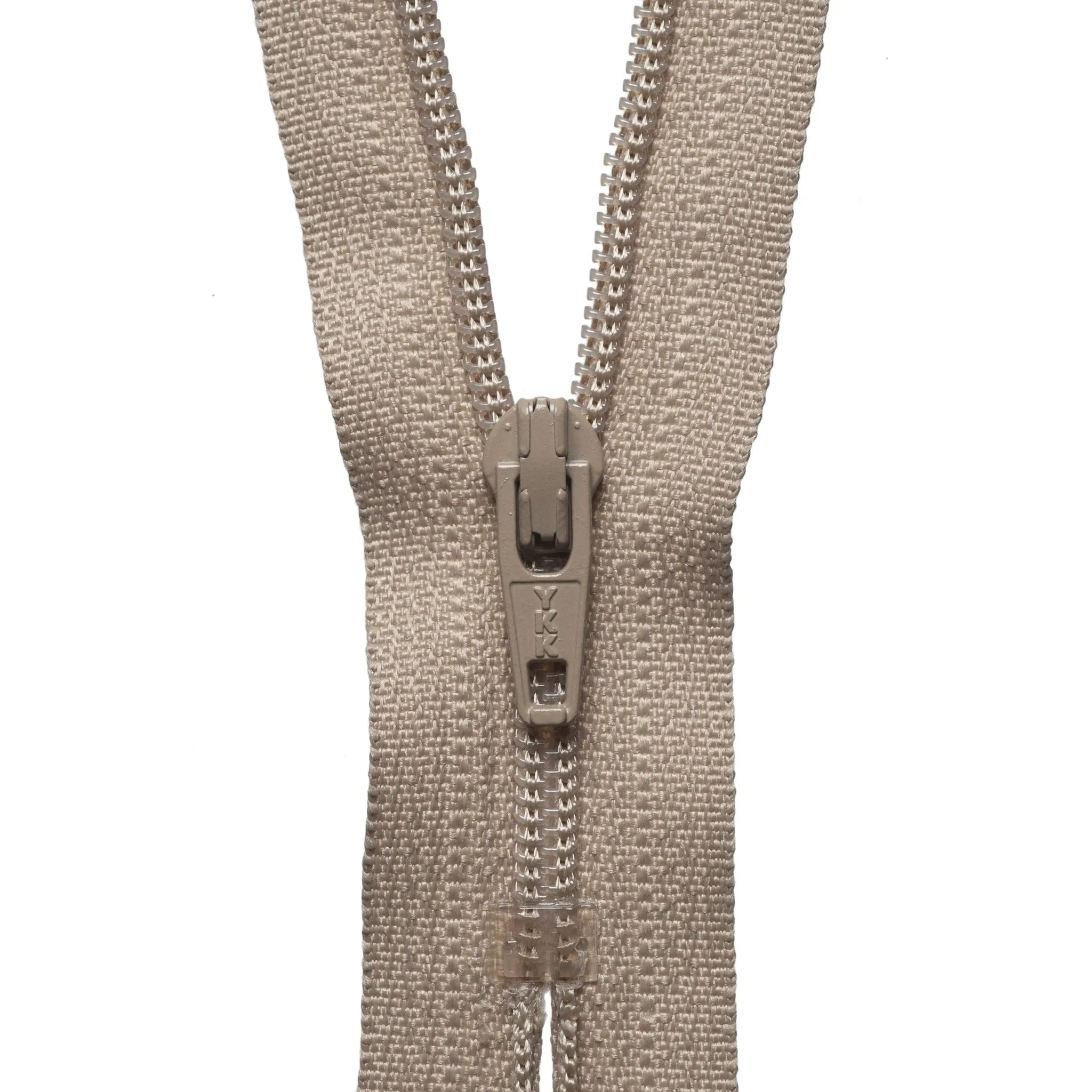 Nylon Dress and Skirt Zip - 20cm - Fawn