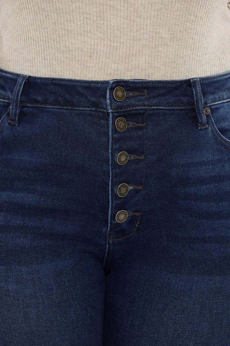 Phoenix Dark Wash Bootcut Plus Size Denim