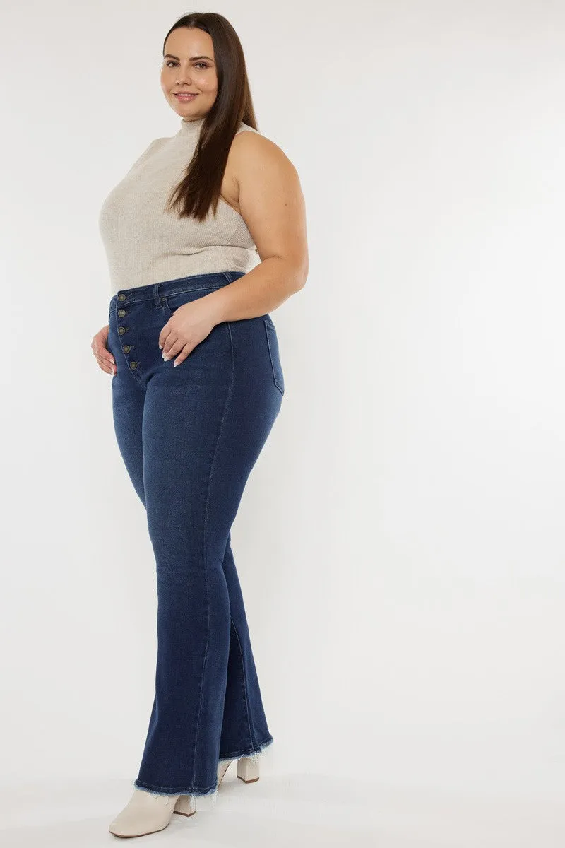 Phoenix Dark Wash Bootcut Plus Size Denim