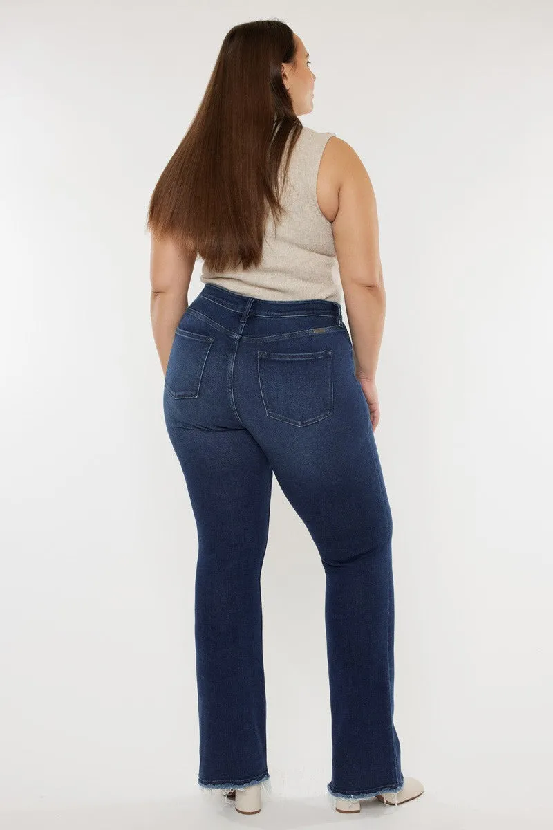 Phoenix Dark Wash Bootcut Plus Size Denim