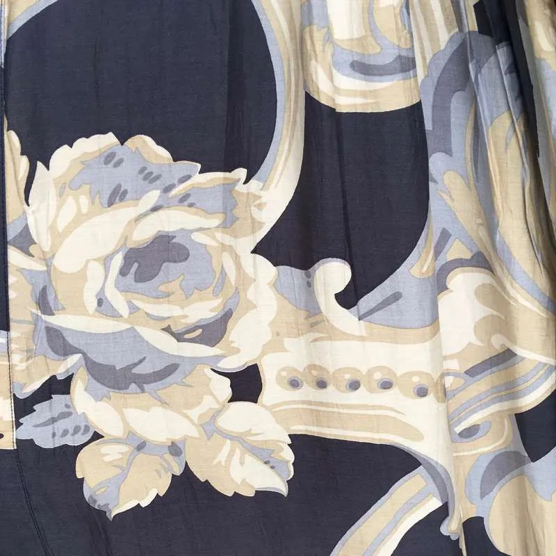Plaster Roses Duster Coat Midnight Blue