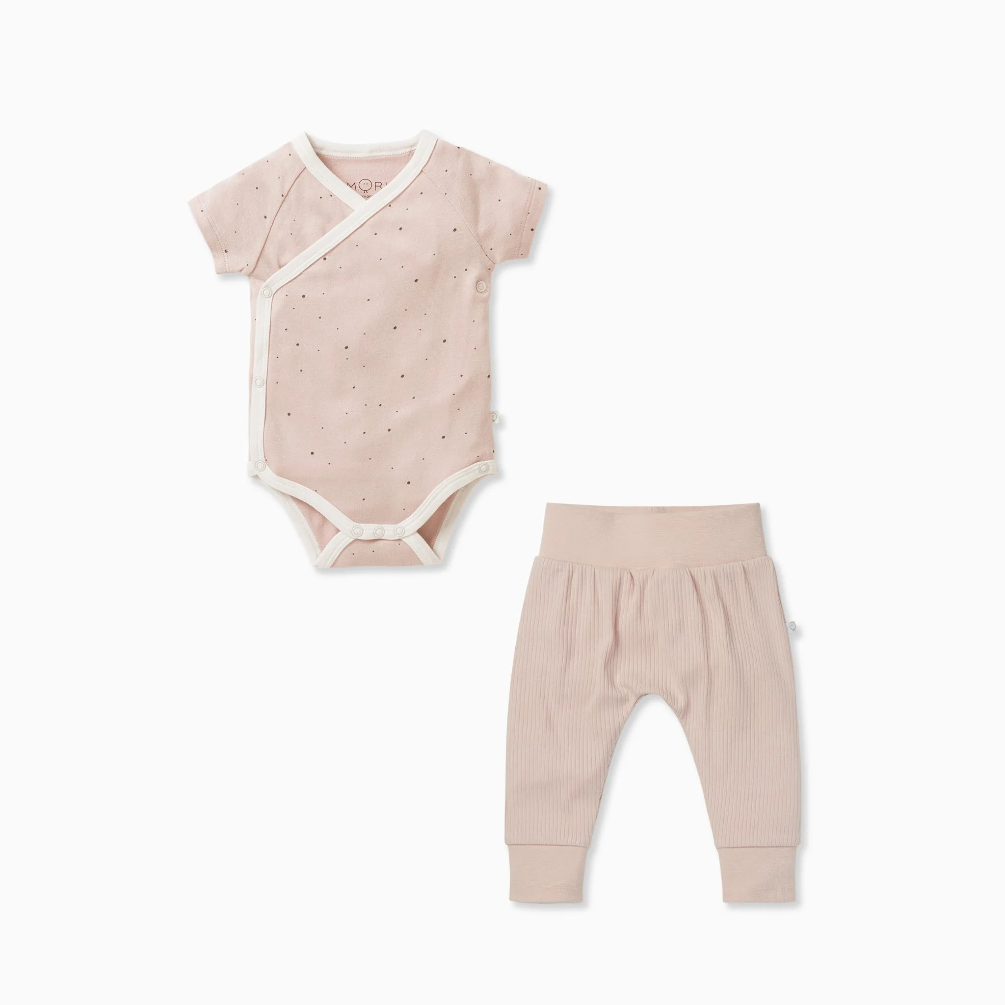 Stardust Short Sleeve Kimono Bodysuit & Ribbed Joggers