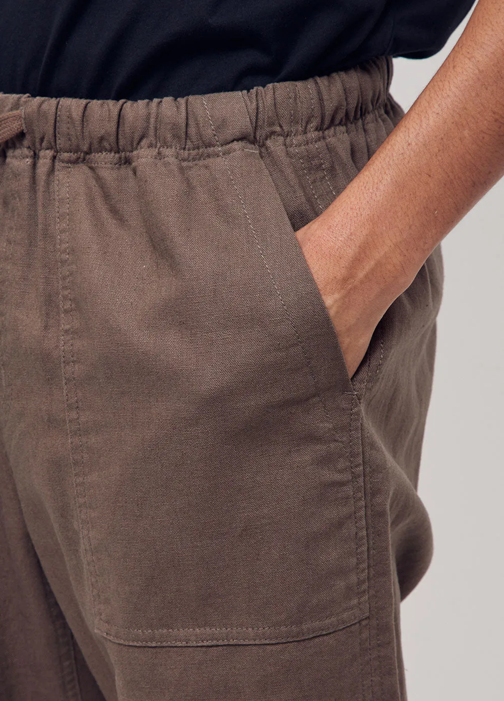 Vinnie Cropped Linen Pants
