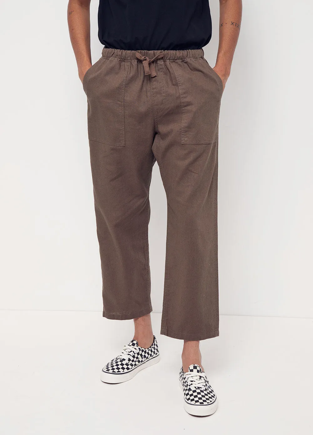Vinnie Cropped Linen Pants