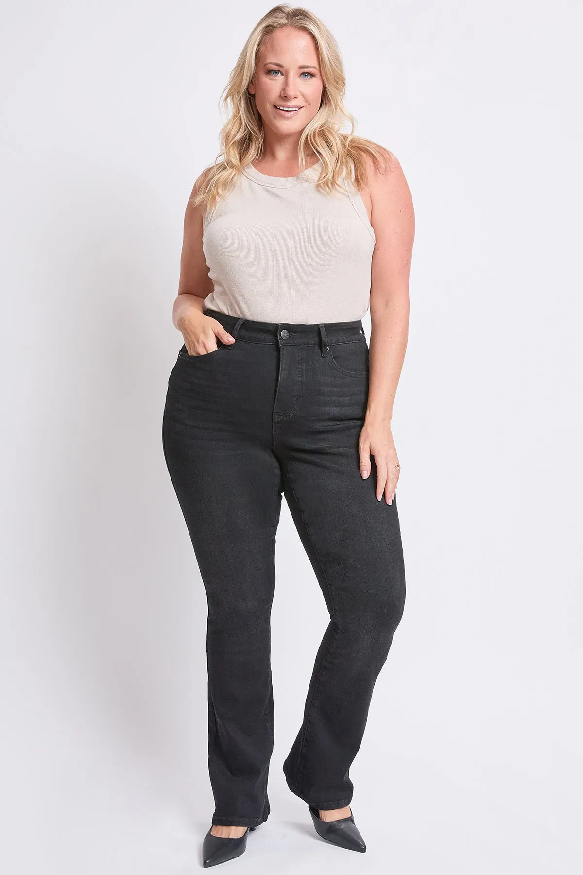 Women's Plus High Rise Slim Bootcut Jeans